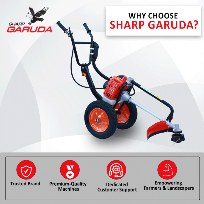 sharp garuda trolley brush cutter sharp garuda trolley brush cutter